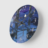 グレン・クロックのクリスマス ラウンド壁時計 (傾斜)