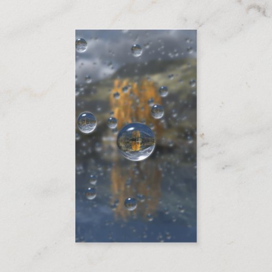 グレン・ブックマークの雨 名刺 (裏面)