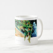 グレン・ランタン飛んでいるイン宇宙 コーヒーマグカップ (正面右)