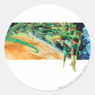 グレン・ランタン飛んでいるイン宇宙 ラウンドシール