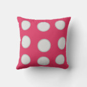 グレーおもしろいの円 クッション (裏面)