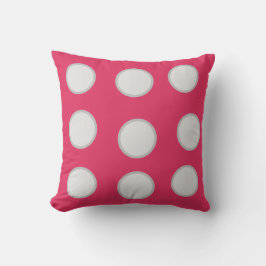 グレーおもしろいの円 クッション