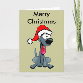 グレーおもしろい犬 シーズンカード