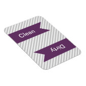 グレーおよび白パターストライプのン食洗機磁石 マグネット (右側)