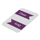 グレーおよび白パターストライプのン食洗機磁石 マグネット (左側)