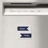 グレーおよび白パターストライプのン食洗機磁石 マグネット (インサイチュ (食洗機))