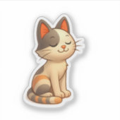 グレーお洒落と白 シール (正面)