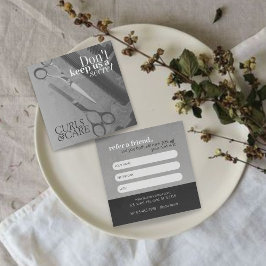 グレーお洒落サロンエッセンシャルディスカウントクーポン – 美しい 紹介カード