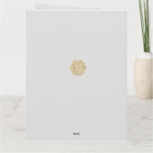 グレーかわいらしピンクバレリナスプリンセス1日誕生日 カード (裏面)