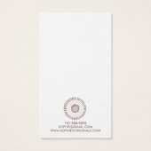 グレーかわいらしラベンダーサ絵を描イクサークルイヤリング (裏面)