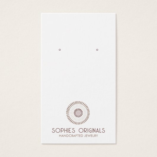 グレーかわいらしラベンダーサ絵を描イクサークルイヤリング (正面)