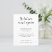 グレーが再び会うまで記念詩と写真 (スタンド正面)