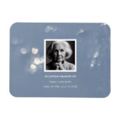 グレーきらめく葬儀記念死別 マグネット (横)