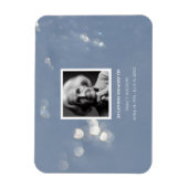 グレーきらめく葬儀記念死別 マグネット (縦)