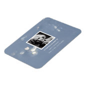 グレーきらめく葬儀記念死別 マグネット (左側)