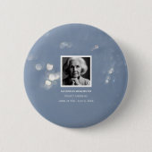 グレーきらめく葬儀記念死別 缶バッジ (正面)
