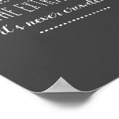 グレーでエキストラマイルやる気を起こさせる引用文に行く ポスター (角)