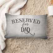 グレーでパパまたは名前をカスタムするのために予約されている ランバークッション (ブランケット)