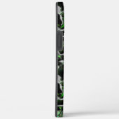 グレーで刻まれた目を引くライムグリーンのテクスチャ Case-Mate iPhoneケース (裏面 / 右)