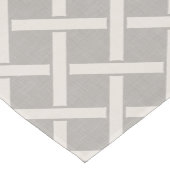 グレーとアイボリー格子 |農家モダン家 ショートテーブルランナー (コーナー)