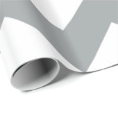 グレーとイエローシェブロンのラッピング紙 ラッピングペーパー (ロールコーナー)