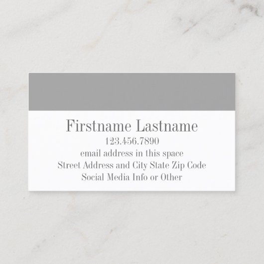 グレーとイエローシェブロンカスタムズモノグラム 名刺 (裏面)