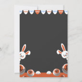 グレーとオレンジのモダンなビンゴナイトの招待状 招待状 (裏面)