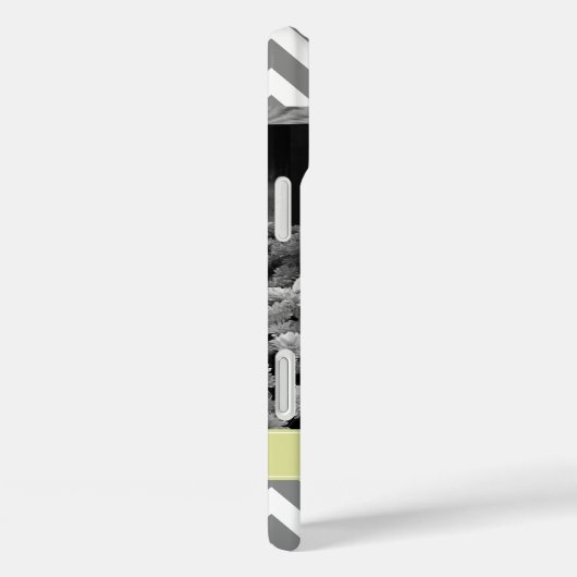 グレーとグリーンのジガグのパーソナライズされた写真 Case-Mate iPhoneケース (裏面 / 右)