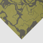 グレーとグリーンの抽象芸術 薄葉紙 (詳細)