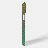 グレーとグリーンの金ゴールドドット Case-Mate iPhoneケース (裏面 / 右)