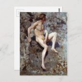 グレーとグリーン ポストカード (正面/裏面)