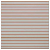 グレーとシエナ色の線 ファブリック (見本)