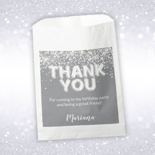 グレーとシルバーの党の好意 フェイバーバッグ