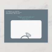 グレーとシー・フォー・グリーン スロットマシン Save the Date 案内ポストカード (裏面)