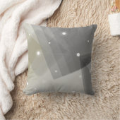 グレーとセージ緑の幾何学的パターン装飾用クッション クッション (ブランケット)