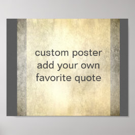 グレーとタンはっきりしたのストライプ引用文を追加 ポスター