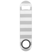 グレーとネイビー名門私立校風のズストライプモノグラム スピード栓抜き (裏面)