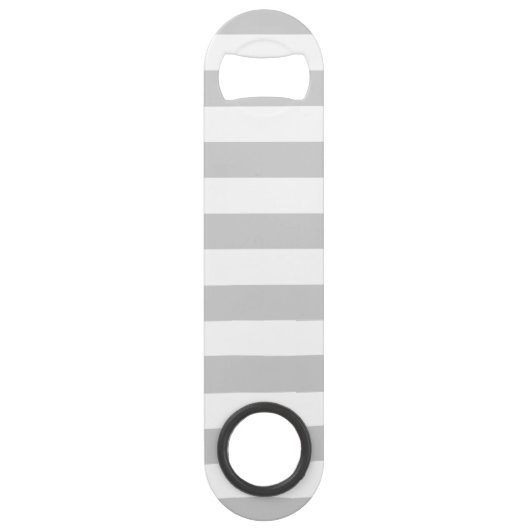 グレーとネイビー名門私立校風のズストライプモノグラム スピード栓抜き (裏面)