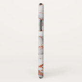 グレーとバラの金ゴールド大理石効果 Case-Mate iPhoneケース (裏面/右)