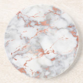 グレーとバラ金ゴールド大理石 コースター (正面)