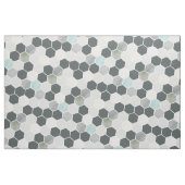 グレーとパステルハニカムパターン ファブリック (ファットクウォーター)