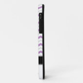 グレーとパープルシェブロンモノグラムiPhone 5ケース Case-Mate iPhoneケース (裏面/左)