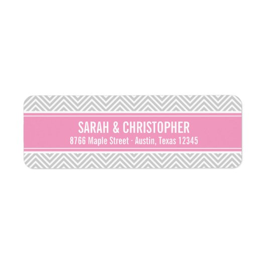 グレーとピンクのシボモダンロン ラベル (正面)