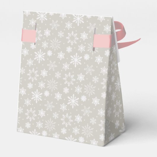 グレーとピンクのスノーフレークのお気に入りボックス フェイバーボックス (裏面サイド)