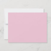 グレーとピンクの春の花モチーフの結婚式Save The Date 招待状 (裏面)