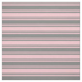 グレーとピンクの色の線 ファブリック (見本)