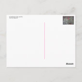 グレーとピンクの配置 ポストカード (裏面)