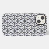 グレーとピンク iPhoneケース (裏面横)