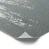 グレーとブラウンの抽象芸術アートを目指す ポスター (角)