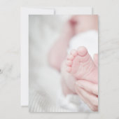 グレーとブラックのよくはしゃぐベビーベビーシャワー 招待状 (裏面)